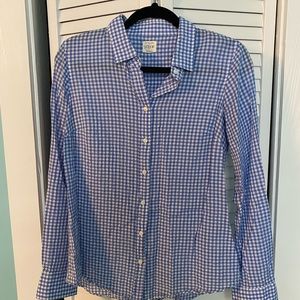 J. Crew The Perfect Shirt gingham size small